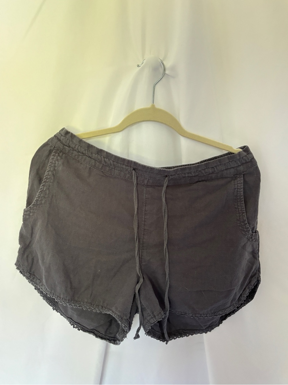 Caslon Charcoal Elastic Drawstring Shorts